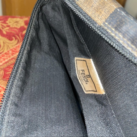 SOLD Authentic Vintage FENDI Stripped Bag & Coin purse - Picture 4 of 4